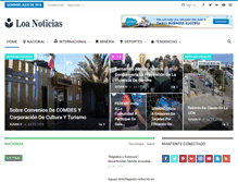 Tablet Screenshot of loanoticias.cl